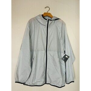 Gap Fit Photoflash Firefly Reflective Windbreaker Safety Jacket NEW SZ XL Silver